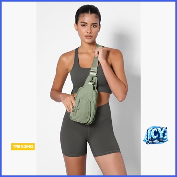 Water Resistant Nylon Sling Bag with Adjustable Strap and Multiple Pockets main image 6